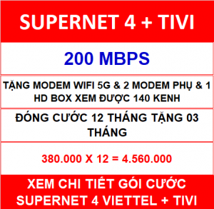 Supernet 4 + Tivi 12 Th