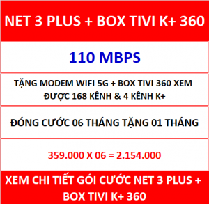 Net 3 Plus Box Tivi K+ 360 06 Th