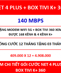 Net 4 Plus Box Tivi K+ 360 12 Th