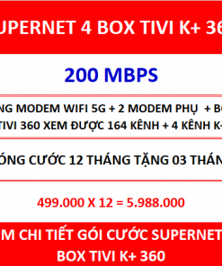 Supernet 4 Box Tivi K+ 360 12 Th