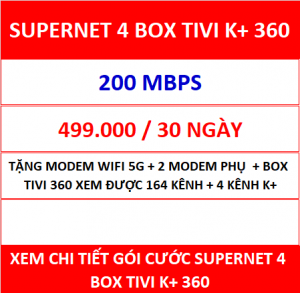 Supernet 4 Box Tivi K+ 360